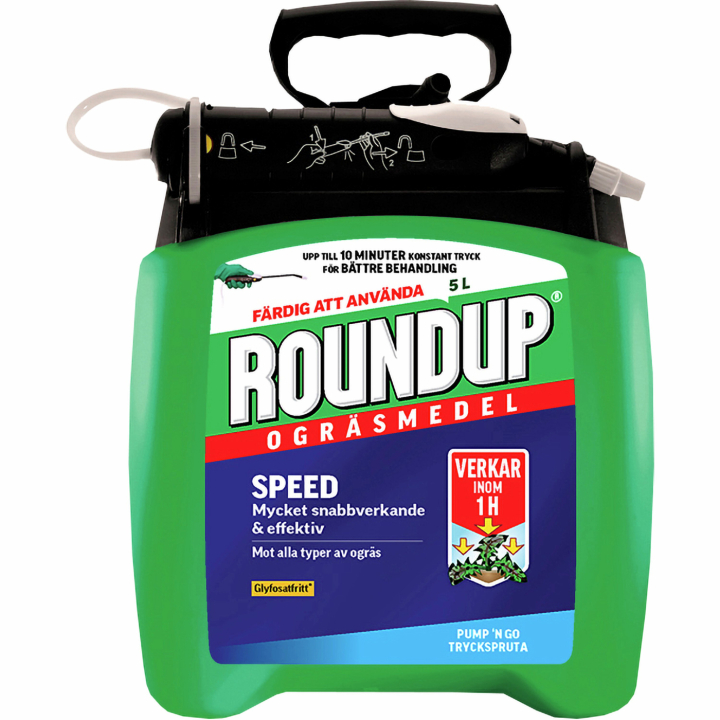 Roundup Speed Pump'n Go ogräsmedel 5L i gruppen Skog och Trädgårdsprodukter / Gräsfrö och gödsel / Odling hos Motorsågsbutiken (42164)