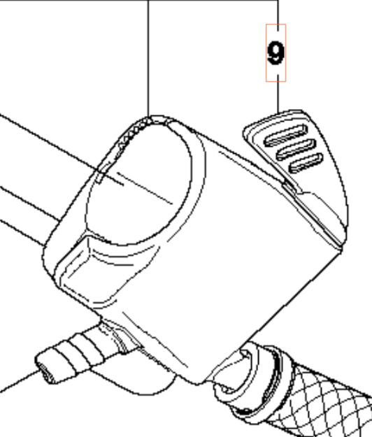 Ventilspindel i gruppen Övriga Reservdelar / Reservdelar Husqvarna Motorkap / Reservdelar Husqvarna K750 hos Motorsågsbutiken (5055242-01)