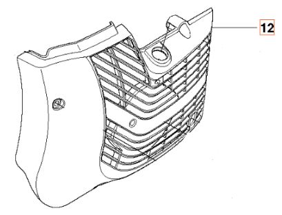Startkåpa i gruppen Övriga Reservdelar / Reservdelar Husqvarna Motorkap / Reservdelar Husqvarna K750 hos Motorsågsbutiken (5063692-03)