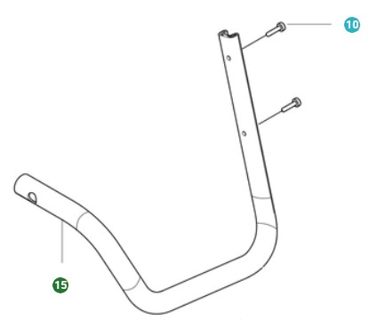 Frame Assy Left Bumper i gruppen Övriga Reservdelar / Reservdelar Husqvarna Lövblåsare / Reservdelar Husqvarna 550iBTX hos Motorsågsbutiken (5310179-01)