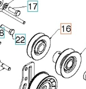 Remhjul i gruppen Övriga Reservdelar / Reservdelar Husqvarna Snöslungor / Reservdelar Husqvarna 276EP hos Motorsågsbutiken (5324264-90)