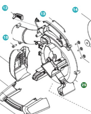 Scroll - Inner i gruppen Övriga Reservdelar / Reservdelar Husqvarna Lövblåsare / Reservdelar Husqvarna 125BVX hos Motorsågsbutiken (5451100-01)