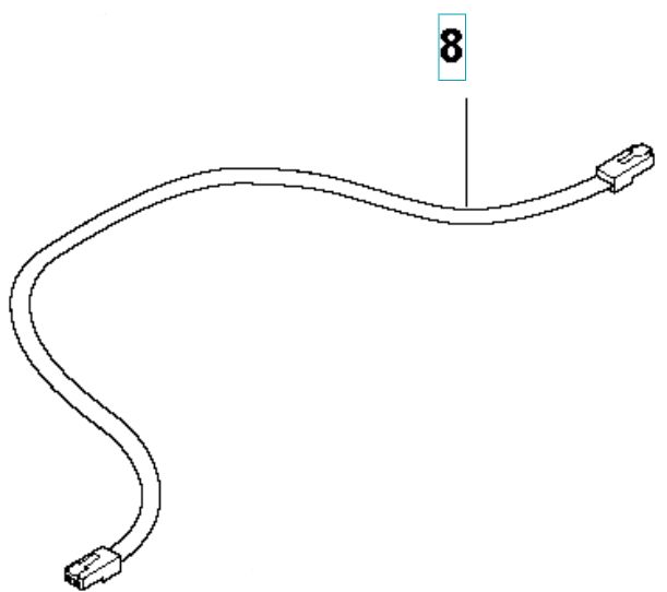 WIRING ASSY L=650MM/ WHITE LAB i gruppen  hos Motorsågsbutiken (5893508-07)