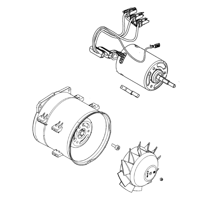 Motor Assy Kit i gruppen Övriga Reservdelar / Reservdelar Husqvarna Lövblåsare / Reservdelar Husqvarna 436LiB hos Motorsågsbutiken (5940830-01)