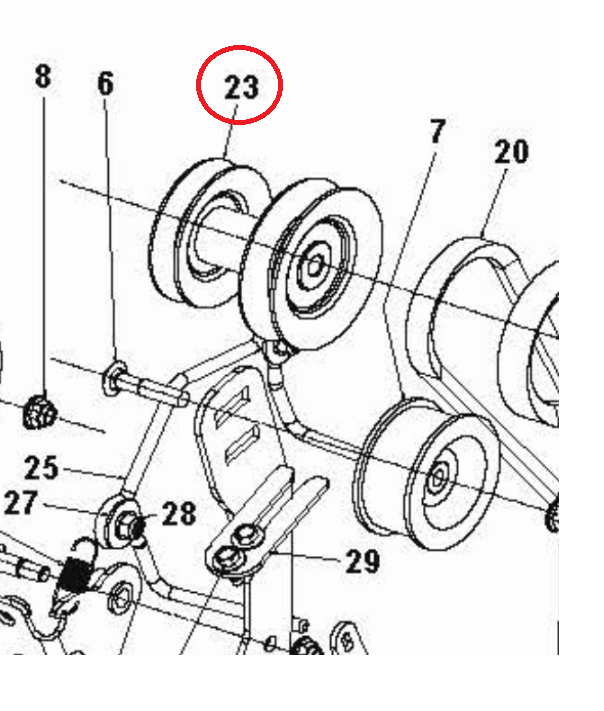 Pulley Weldment 1 In Hc - Rato i gruppen Övriga Reservdelar / Reservdelar Husqvarna Snöslungor / Reservdelar Husqvarna ST430T hos Motorsågsbutiken (5988160-02)