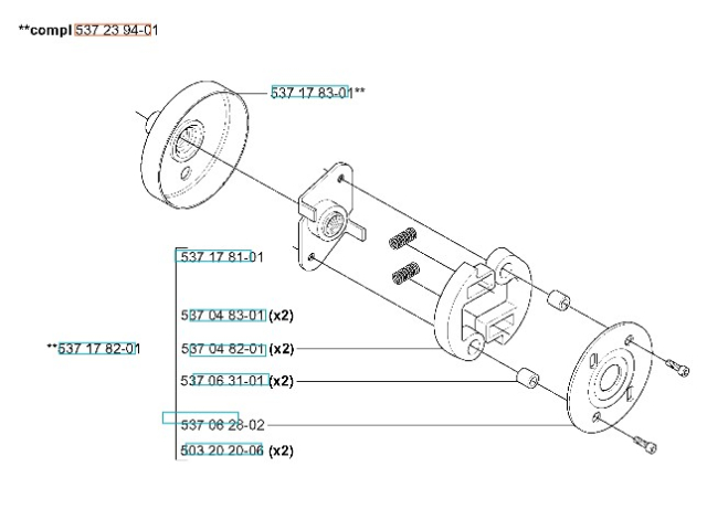 Sats Koppling 240F, 240R, GR41, GR50, RS44