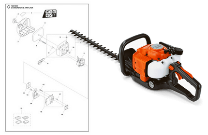 Reservdelar och sprängskiss Husqvarna 226HD60S