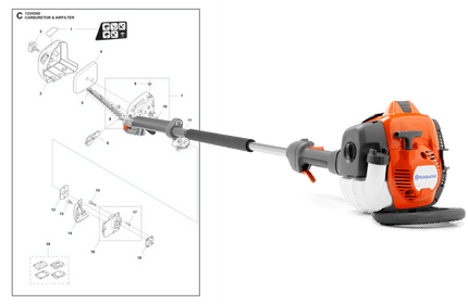 Husqvarna 325HE4 stånghäcksax med sprängskiss