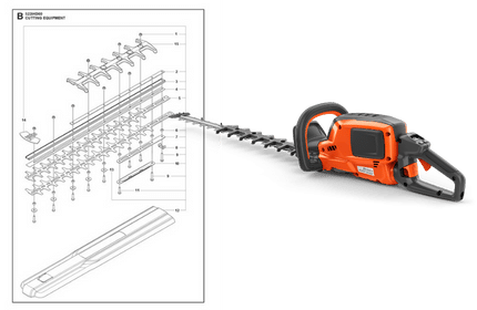 Husqvarna 522iHD60 med sprängskiss