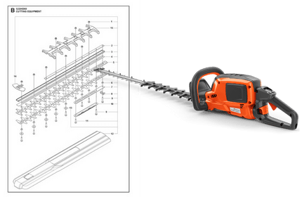 Husqvarna 522iHD75 med sprängskiss