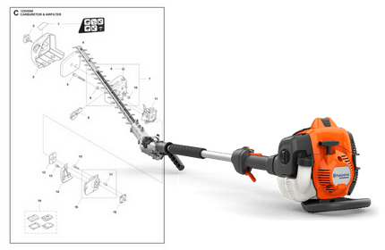 Husqvarna 525HE3 med sprängskiss