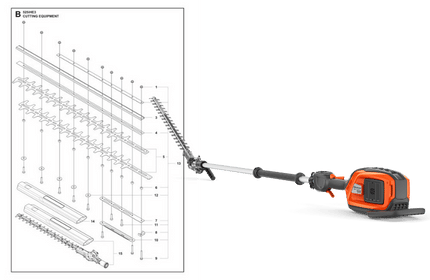 Husqvarna 525iHE4 med sprängskiss